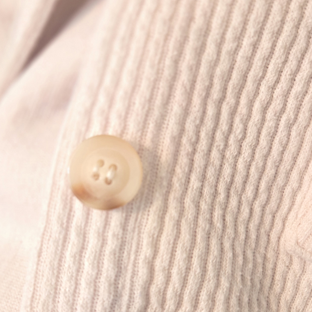 The POST Cream Ribbed Button-Up Shacket - Picture 5 of 5